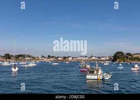 Port Navalo - Golf von Morbihan, Bretagne, Frankreich Stockfoto