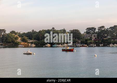 Odet River, Benodet, Finistere, Bretagne, Frankreich Stockfoto