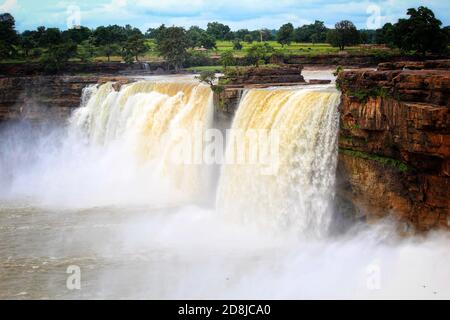 chitrakoot Wasserfall besten Tourismus Ort in indien chhatisgarh Tourismus Stockfoto