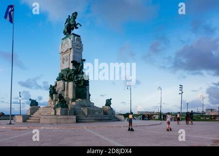 Denkmal für General Antonio Maceo. General José Antonio de la Caridad Maceo y Grajales war der zweite Kommandant der kubanischen Unabhängigkeitsarmee.Cub Stockfoto