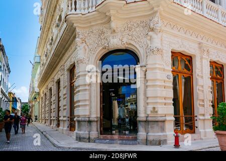 Das Cueto Palace - Palacio Cueto, ist einer der besten Vertreter des Jugendstils in Havanna. Heute Hotel Palacio Cueto. La Habana - La Havana, Kuba, Latein Stockfoto