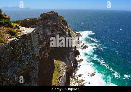 Felsklippen am Kap der Guten Hoffnung Halbinsel, Kap der Guten Hoffnung, Südafrika Stockfoto