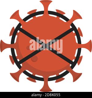 Stoppschild mit Coronavirus Stock Vektor