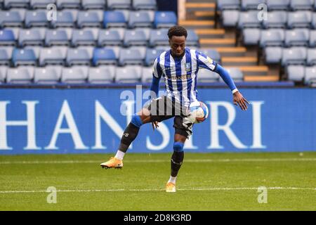 Moses Odubajo (22) von Sheffield Mittwoch in Aktion während der Spiel Stockfoto