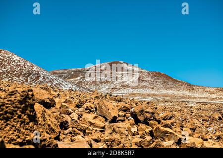 Blick vom Mauna Kea Summit auf die Big Island of Hawaii Stockfoto