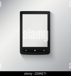 E-Book-Reader. Sie können Ihren eigenen Text oder Ihr eigenes Bild hinzufügen. Stock Vektor