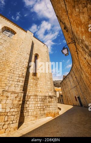 Eine Weitwinkelaufnahme von Dubrovnik Altstadt generische Architektur Stockfoto