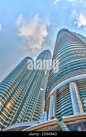 KLCC District, Kuala Lumpur, HDR-Bild Stockfoto