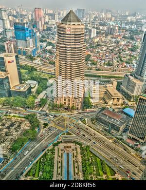 KLCC District, Kuala Lumpur, HDR-Bild Stockfoto