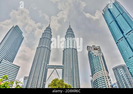 KLCC District, Kuala Lumpur, HDR-Bild Stockfoto