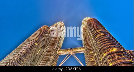 KLCC District, Kuala Lumpur, HDR-Bild Stockfoto