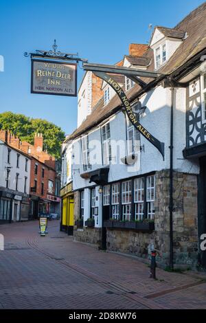 Ye Olde Reinedeer Inn, Banburys ältestes Pub in der Parsons Street. Banbury, Oxfordshire, England Stockfoto