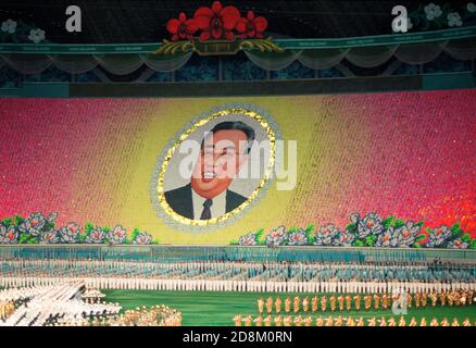 Arirang Mass Games 2002, Pjöngjang, Nordkorea Stockfoto