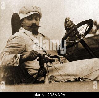 Ein Presseportrait des amerikanischen, britischen Flugpioniers/Erfinders Colonel S F Cody aus dem Jahr 1909. Sein richtiger Name war Samuel Franklin Cowdery (1867-1913), sondern verwendet den Namen S F Cody auf seine Ehe cert. Er war auch ein extravaganter Showman und wird oft mit Buffalo Bill Cody verwechselt, dessen Familiennamen er in jungen Jahren adoptierte. Wie er wurde er ein Wild West Showman. Als früher Pionier des bemannten Flugs arbeitete er an großen Drachen, damals bekannt als Cody war-Drachen, die von den Briten vor dem Ersten Weltkrieg für Artillerie-Spotting verwendet wurden. Am 16. Oktober 1908 war er der erste Mann, der ein in Großbritannien hergebautes Flugzeug flog. Stockfoto