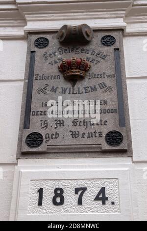 Gedenkstein Willem III in Amsterdam Niederlande 16-10-2019 Stockfoto