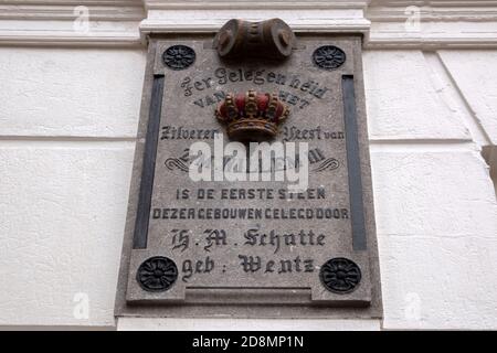 Gedenkstein Willem III in Amsterdam Niederlande 16-10-2019 Stockfoto