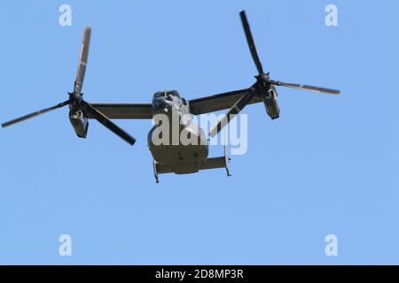 USAF CV-22 Osprey Tilt-Rotor-Flugzeug Stockfoto