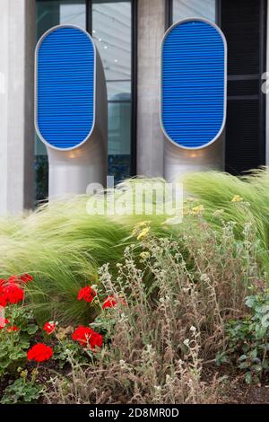 Riverlight Quay Apartments Gebäude und öffentlichen Bereich Stockfoto