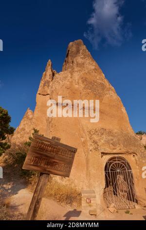 Weintraubenkirche des Roten Tals in Kappadokien Stockfoto