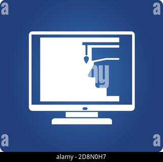 Online-Bildungs-Desktop Stock Vektor