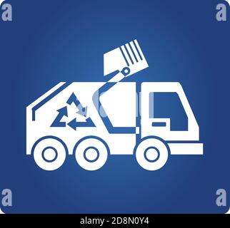 garbage truck symbol Stock Vektor