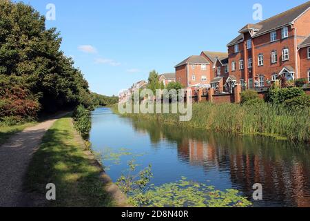 Leeds - Liverpool Canal in Seaforth, Merseyside, Großbritannien Stockfoto