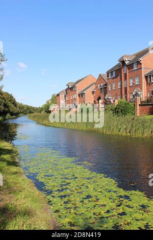 Leeds - Liverpool Canal in Seaforth, Merseyside, Großbritannien Stockfoto