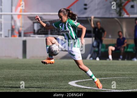 Sevilla, Spanien. 31. Oktober 2020. Während des Primera Iberdrola-Spiels zwischen Real Betis Frauenmannschaft und FC Barcelona Frauenmannschaft in Ciudad Deportiva Luis del Sol am 31. Oktober 2020 in Sevilla, Spanien. Quelle: Jose Luis Contreras/DAX/ZUMA Wire/Alamy Live News Stockfoto