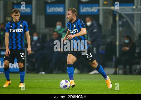 Giuseppe Meazza San Siro Stadium, mailand, Italien, 31 Oct 2020, Christian Eriksen (FC Inter) während des FC Internazionale gegen Parma Calcio 1913, Italienisches Fußballspiel Serie A - Credit: LM/Luca Rossini/Alamy Live News Stockfoto