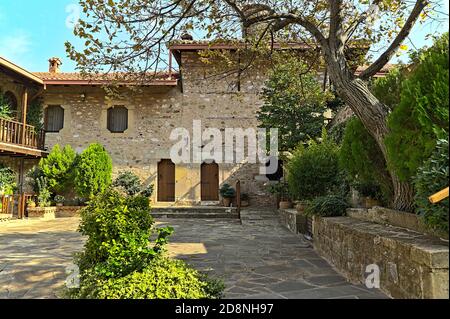 Kloster St. Stephan an einem sonnigen Tag Stockfoto