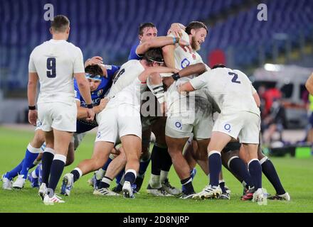 Rom, Italien. 31. Okt, 2020. rom, Italien, Stadio Olimpico, 31 Oct 2020, Maul England während Italien gegen England - Rugby Six Nations Spiel - Credit: LM/Luigi Mariani Credit: Luigi Mariani/LPS/ZUMA Wire/Alamy Live News Stockfoto