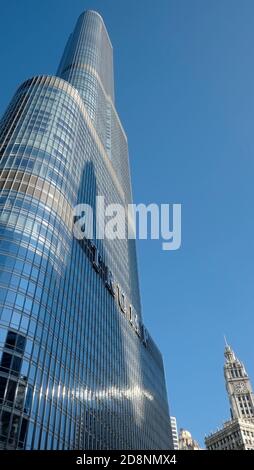 Trump International Hotel & Tower entworfen vom Architekten Adrian Smith von Skidmore, Owings und Merrill. Bovis Stockfoto