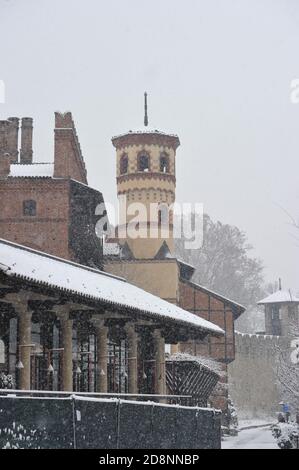 Mittelalterliches Dorf Stockfoto