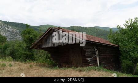 Verlassene Haus in Valla Canyon, Kastamonu, Türkei Stockfoto