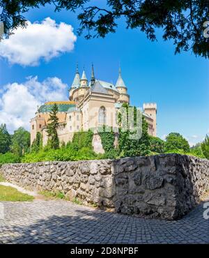 Bojnice - eines der schönsten Schlösser in der Slowakei. Stockfoto