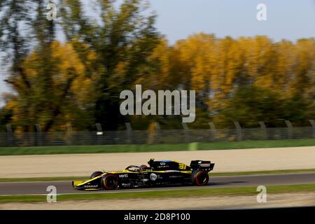 Imola, Italien. Oktober 2020. 31 OCON Esteban (Fra), Renault F1 Team RS20, Aktion während der Formel 1 Emirates Gran Premio Dell'emilia Romagna 2020, Emilia Romagna Grand Prix, vom 31. Oktober bis 1. November 2020 auf dem Autodromo Internazionale Enzo e Dino Ferrari, in Imola, Italien - Foto DPPI Credit: LM/DPPI/Dppi/Alamy Live News Stockfoto