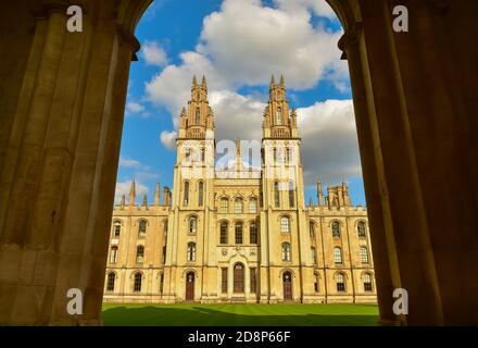 Am All Souls College in Oxford, England Stockfoto