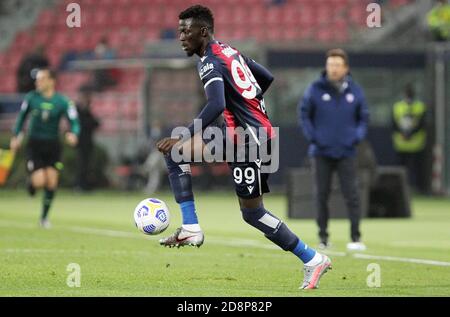 Bologna, Italien. Oktober 2020. Bologna Musa Barrow während der italienischen Serie A Fußballspiel Bologna FC gegen Cagliari Calcio im Renato Dall'Ara Stadion in Bologna, Italien, 31. Oktober 2020. - Foto Michele Nucci /LM Kredit: Unabhängige Fotoagentur/Alamy Live Nachrichten Stockfoto