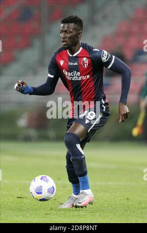 Bologna, Italien. Oktober 2020. Bologna Musa Barrow während der italienischen Serie A Fußballspiel Bologna FC gegen Cagliari Calcio im Renato Dall'Ara Stadion in Bologna, Italien, 31. Oktober 2020. - Photo Michele Nucci/LM Kredit: Michele Nucci/LPS/ZUMA Wire/Alamy Live News Stockfoto