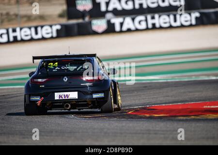 34 Comte Aurelien (Fra), Vukovic Motorsport, Renault Megane RS, Aktion während des FIA WTCR Race 2020 in Spanien, 5. Lauf des FIA World Touri C 2020 Stockfoto