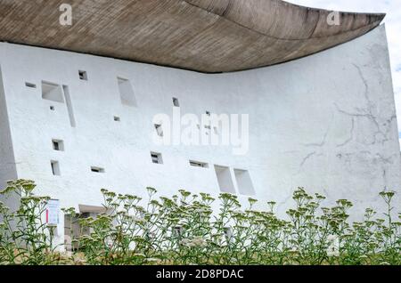 Colline Notre-Dame du Haut von Le Corbusier Stockfoto