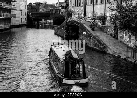 London Camden und entlang des Kanals Stockfoto