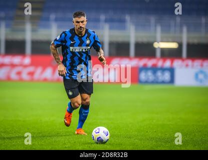 Mailand, Italien. Oktober 2020. Aleksandar Kolarov vom FC Internazionale während des Spiels der Serie A 2020/21 zwischen FC Internazionale und Parma Calcio im San Siro Stadion, Mailand, Italien am 31. Oktober 2020 - Foto Fabrizio Carabelli/LM Credit: Fabrizio Carabelli/LPS/ZUMA Wire/Alamy Live News Stockfoto