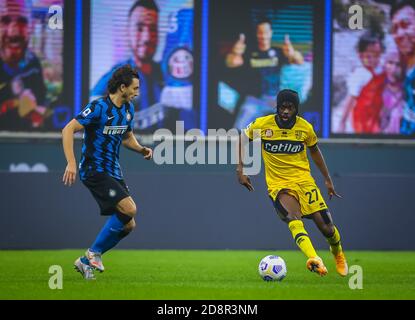Gervinho von Parma Calcio während der Serie A 2020/21 Spiel zwischen FC Internazionale gegen Parma Calcio im San Siro Stadium, Mailand, Italien am C. Oktober Stockfoto