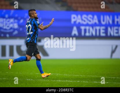 Arturo Vidal vom FC Internazionale während des Spiels der Serie A 2020/21 zwischen FC Internazionale und Parma Calcio im San Siro Stadium, Mailand, Italien o C. Stockfoto