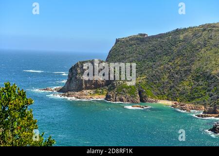 Knysna Heads in the Garden Route, Südafrika gehört zu den Top-Attraktionen des Landes Stockfoto