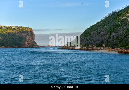 Knysna Heads in the Garden Route, Südafrika gehört zu den Top-Attraktionen des Landes Stockfoto