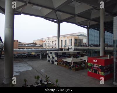 Terminal 3 und 2 des Flughafens Málaga, Málaga, Andalusien, Spanien. Stockfoto