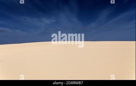 Fuerteventura, Kanarische Inseln, Naturpark Dünen von Corralejo im Norden der Insel Stockfoto