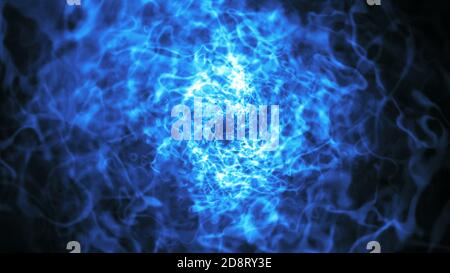 3d Portal Futurismus Neon Tunnel futuristische Technologie 3d Rendering Stockfoto